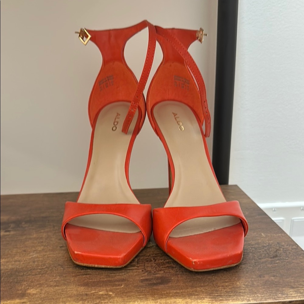 ALDO Women's Heels stilettos pumps feminine platform strapped open toe